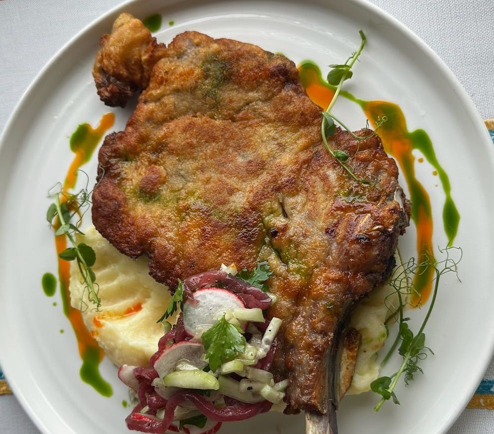 Pan-Seared Lamb Chops with Potatoes
